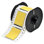 image of Brady PermaSleeve B33-1500-2-342YL-2 Die-Cut Printer Sleeve - 2 in x 1.5 in - Polyolefin - Yellow - B-342 - 91095