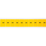 image of Brady 1530-DSH Punctuation Label - Black on Yellow - 7/8 in x 1 1/2 in - B-946 - 15336