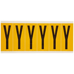 image of Brady 1550-Y Letter Label - Black on Yellow - 1 1/2 in x 3 1/2 in - B-946 - 44079
