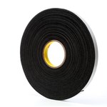 3M Venture Tape 1714 Gray Single-Sided Foam Tape - 3/4 in Width x 50 ft Length - 1/4 in Thick - 95940