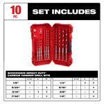 image of Milwaukee SHOCKWAVE Impact Duty Masonry Hammer Drill Bit Set 48-20-9058 - Carbide Tipped - Hex Shank