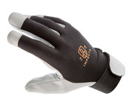 image of Impacto Air Glove BG413 Black/White Large Leather/Nylon/Spandex Work Gloves - BG41340