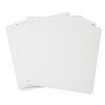 image of Brady B-555 Aluminum Rectangle White Sign Blank - 10.25 in Width x 10.25 in Height - 106462