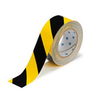 image of Brady Toughstripe Black / Yellow Floor Marking Tape - 2 in Width x 100 ft Length - 16095