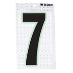 image of Brady 3000-7 Number Label - Black on Silver - 1 1/2 in x 2 3/8 in - B-309 - 03326