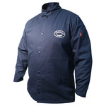image of PIP Caiman Navy XL Cotton/Cotton Twill Welding Coat - 33 in Length - 710927-30006