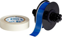 image of Brady ToughStripe B30C-1125-483BL-KT Printable Floor Marking Tape with Overlaminate - 1.125 in x 100 ft - Polyester - Gloss Blue - B-483, B-634 - 93666