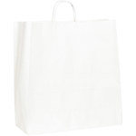 image of White Shopping Bags - 18 in x 7 in x 18.75 in - SHP-3939