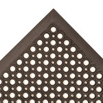 image of Notrax Sanitop Wet Condition Floor Mat 562 3 X 5 BLK, 3 ft x 5 ft, Rubber, Black