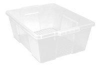 image of Quantum Storage LC191507CL Latch Container - Clear - Polypropylene - 21 in x 15 7/8 in x 7 3/4 in - 35171