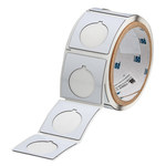 image of Brady THTEP169-593-.25 Die-Cut Printer Label Roll - 1.8 in x 1.8 in - Polyester - White - B-593 - 80264