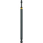 image of Dewalt IMPACT READY #2 Square Flextorq Power Bit DWA6SQ2IRB - 1/4 in Shank - S2 Steel - 6 in Length - 34096