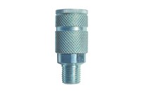 image of Coilhose Coupler 162S - 1/4 in MPT (Steel) Thread - Plated Steel - 92483