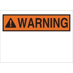 image of Brady B-120 Fiberglass Reinforced Polyester Orange Preprinted Header - 14 in Width x 10 in Height - 69825