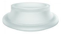 image of Justrite White Polypropylene Carboy Cap Adapter Insert - 1.7 in Height - 697841-18237