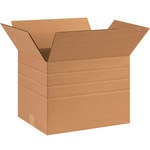 Shipping Supply Kraft Multi-Depth Corrugated Boxes - 16 in x 12 in x 12 in - SHP-1581