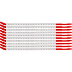 image of Brady Clip Sleeve Black on White Nylon Clip-On Sleeve - SCN10-PLUS