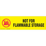 image of Brady 60274 Black / Red on Yellow Polyester Equipment Storage Label - Indoor / Outdoor - 24 in Width - 7 in Height - Sheet - B-302