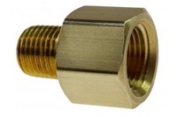 image of Coilhose Hex Adapter C0604-DL - 3/8 in FPT x 1/4 in MPT Thread - 92210