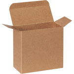 image of Kraft Reverse Tuck Folding Cartons - 2.25 in x 5.25 in x 5.25 in - 3260