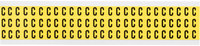 image of Brady 3410-C Letter Label - Black on Yellow - 11/32 in x 1/2 in - B-498 - 34113