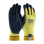 image of PIP PowerGrab Katana 09-K1700 Blue/Yellow Medium Cut-Resistant Gloves - ANSI A4 Cut Resistance - Latex Palm & Fingertips Coating - 10.2 in Length - 09-K1700/M