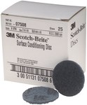 image of 3M Scotch-Brite Hook & Loop Disc 07508 - Aluminum Oxide - 2 in - Very Fine