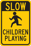 image of Brady B-555 Aluminum Rectangle Pedestrian & Crosswalk Sign - 12 in Width x 18 in Height - 124434