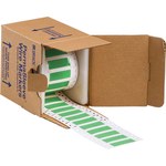 image of Brady 3PS-250-2-GR Die-Cut Printer Sleeve - 1 in x 0.439 in - Polyolefin - Green - B-342 - 57642