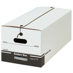 image of White File Storage Boxes - 12 in x 24 in x 10 1/4 in - 2332