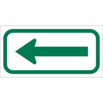 image of Brady B-959 Aluminum Rectangle White Stop Signs, Traffic Control Signs & Banners Sign - 12 in Width x 6 in Height - 112624