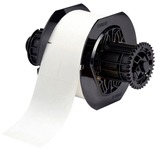 image of Brady B33-139-461 Die-Cut Printer Label Roll - 1 in x 5.25 in - Polyester - Clear / White - B-461 - 96886