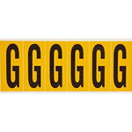 image of Brady 1550-G Letter Label - Black on Yellow - 1 1/2 in x 3 1/2 in - B-946 - 44061