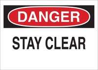 image of Brady B-555 Aluminum Rectangle White Equipment Safety Sign - 14 in Width x 10 in Height - 60509