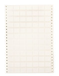 image of Brady Datab DAT-83-502-10 Dot Matrix Printer Label - 1 in x 0.75 in - Vinyl - White - B-502 - 27283