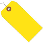 image of Shipping Supply Yellow Vinyl Plastic Tags - 12762