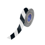 image of Brady ToughStripe Max Black, White Marking Tape - 2 in Width x 100 ft Length - 0.024 in Thick - 62893