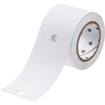 image of Brady J50-255-2551 Die-Cut Printer Label Roll - 3.25 in x 5.75 in - Vinyl - White - B-2551 - 59959