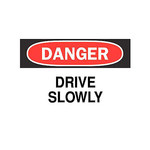 image of Brady B-555 Aluminum Rectangle White Stop Signs, Traffic Control Signs & Banners Sign - 14 in Width x 10 in Height - 43383