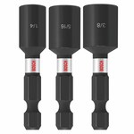 image of Bosch Impact Tough Hex Nutsetter Bits ITNS2490 - Alloy Steel - 1.875 in Length - 48482