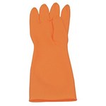 image of North Orange 9 Disposable Cleanroom Gloves - Class 100 Rating - 15 in Length - Rough Finish - 20 mil Thick - AK1815/O/9