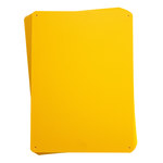 image of Brady B-401 Polystyrene Rectangle Yellow Sign Blank - 14.25 in Width x 10.25 in Height - 13627