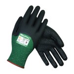 image of PIP MaxiFlex 34-8453 Green/Black Large Cut-Resistant Glove - ANSI A2 Cut Resistance - Nitrile Palm & Fingers Coating - 34-8453 L