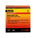 3M Scotch 2228 Black Insulating Tape - 1 in Width x 10 ft Length - 65 mil Thick - Electrically Insulating - 50727