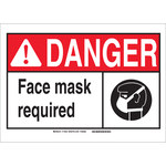 image of Brady B-302 Polyester Rectangle PPE Sign - 14 in Width x 10 in Height - Laminated - 119923