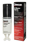 image of Devcon 5 Minute Amber Two-Part Epoxy Adhesive - Base & Accelerator (B/A) - 25 ml Dev-Tube - 14250