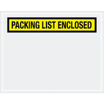 image of Yellow Packing List Enclosed Envelopes - 5.5 in x 7 in - 2 Mil Poly Thick - SHP-8231