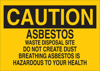 image of Brady B-555 Aluminum Rectangle Yellow Hazardous Material Sign - 14 in Width x 10 in Height - 41266