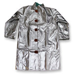 image of Chicago Protective Apparel Medium Aluminized Rayon Heat-Resistant Coat - 45 in Length - 602-ARH MD