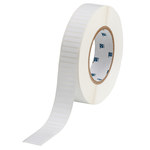 image of Brady THT-42-423-10 Die-Cut Printer Label Roll - 1 in x 0.187 in - Polyester - White - B-423 - 30507